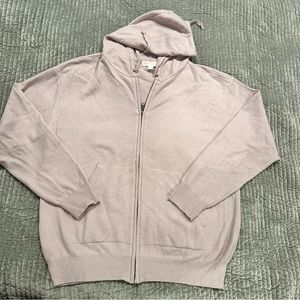 Spiritual Gangster Light Mauve Zip-Up Hoodie Sweater